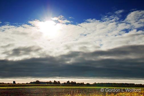 Sun Making A Withdrawal From A Cloud Bank_08305.jpg - Photographed near Carleton Place, Ontario, Canada.